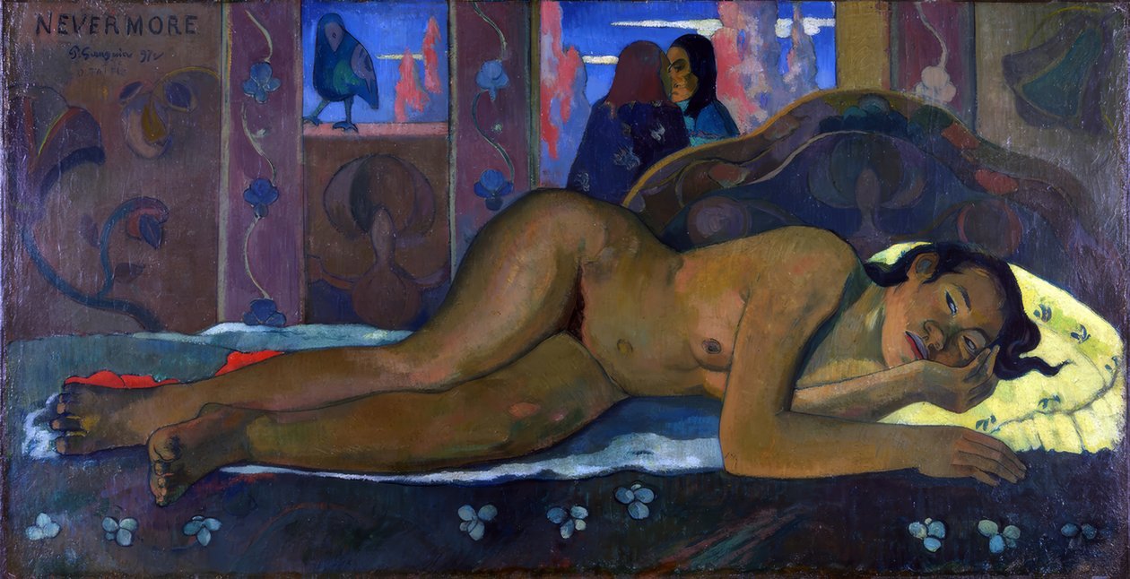 Nevermore door Paul Gauguin