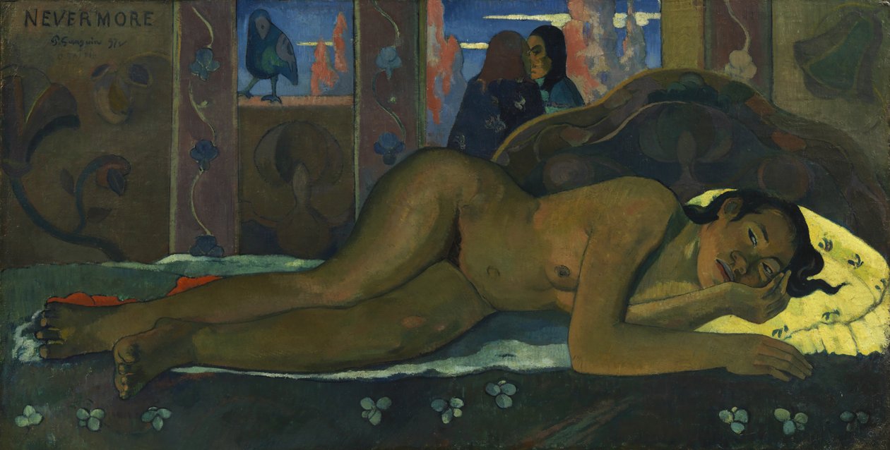 Nevermore, 1897 door Paul Gauguin