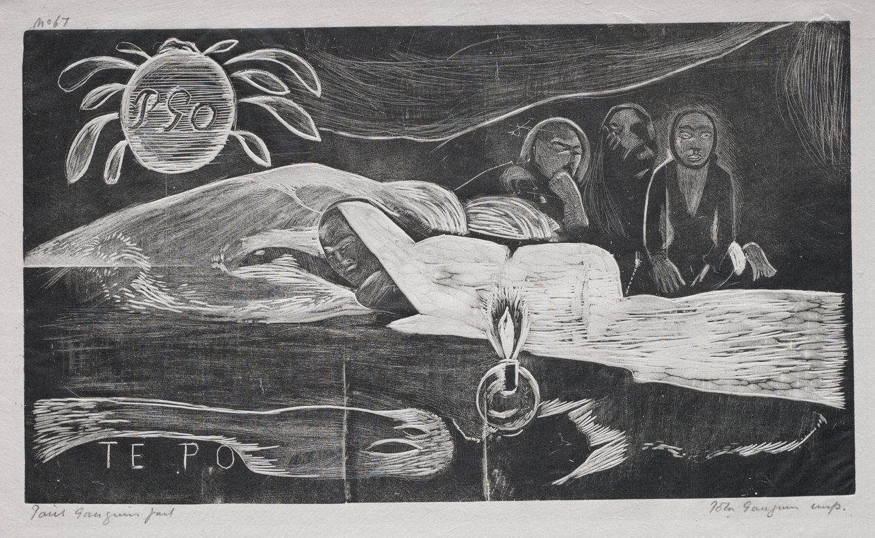 Noa Noa: Te Po (Eeuwige Nacht) door Paul Gauguin
