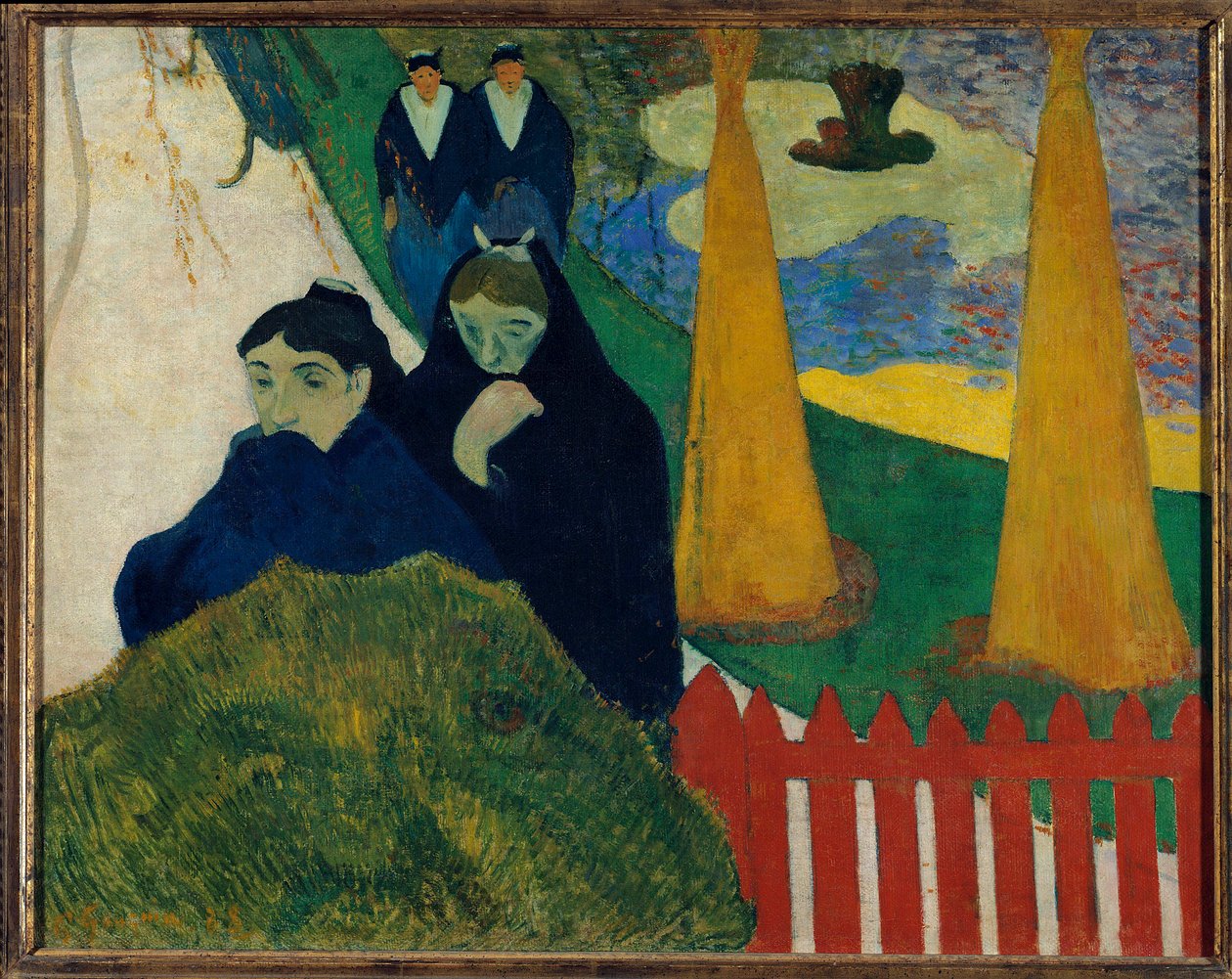 Oude vrouwen in Arles door Paul Gauguin