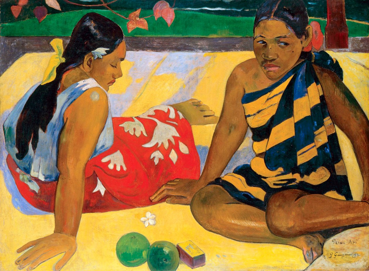 Parau Api. Wat is nieuw, 1892 door Paul Gauguin