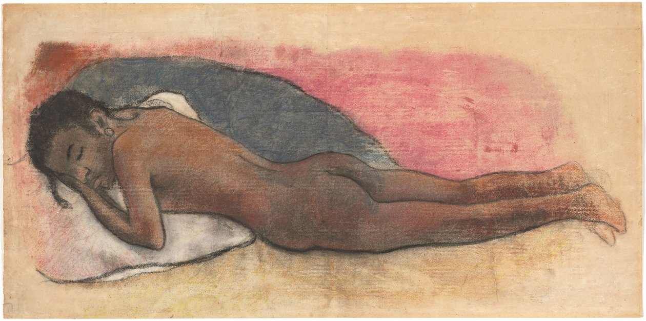 Liggend naakt door Paul Gauguin
