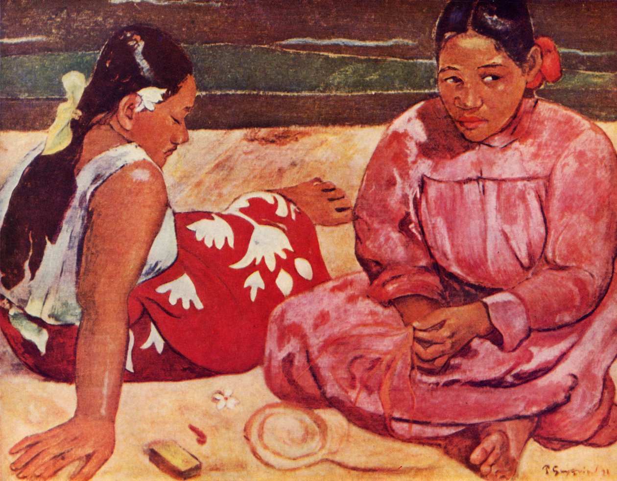 Tahitische Vrouwen, 1936 door Paul Gauguin