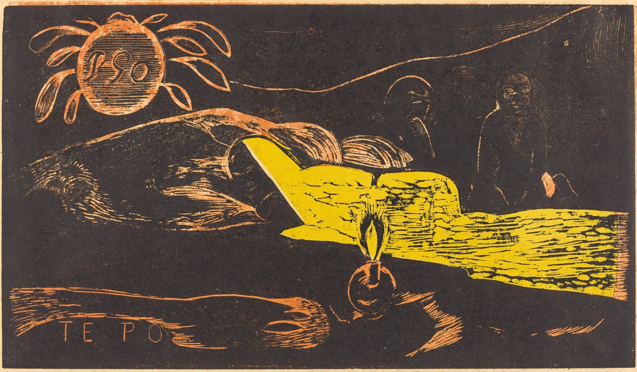 Te Po (De Lange Nacht) door Paul Gauguin