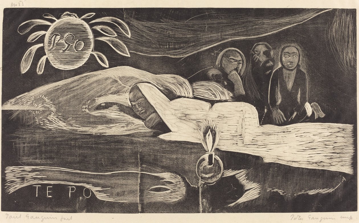 Te Po (De lange nacht) door Paul Gauguin