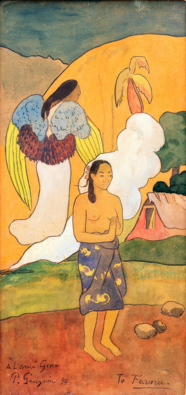 Te faruru door Paul Gauguin