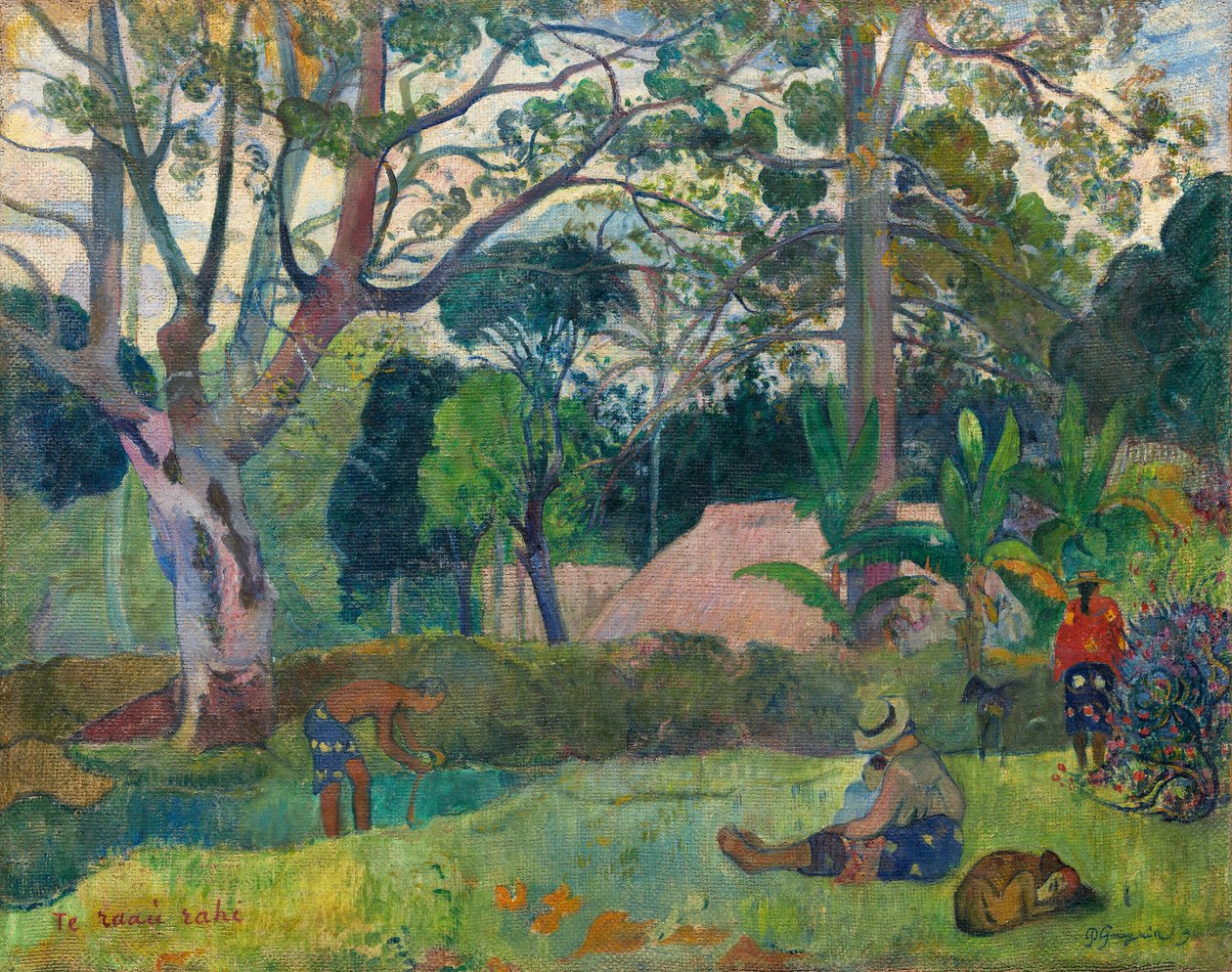 Te raau rahi (De grote boom) door Paul Gauguin