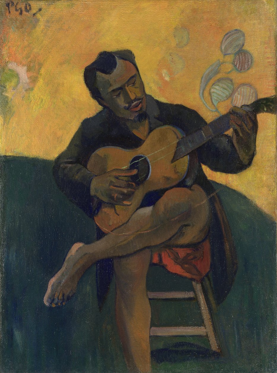 De Gitarist, 1894 door Paul Gauguin