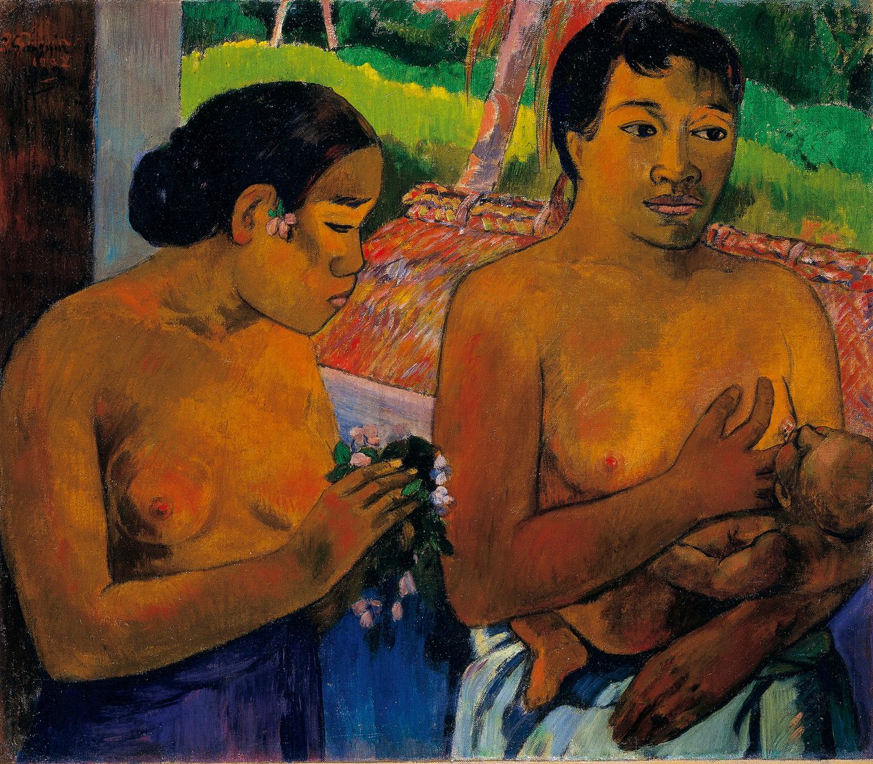 Het offer door Paul Gauguin