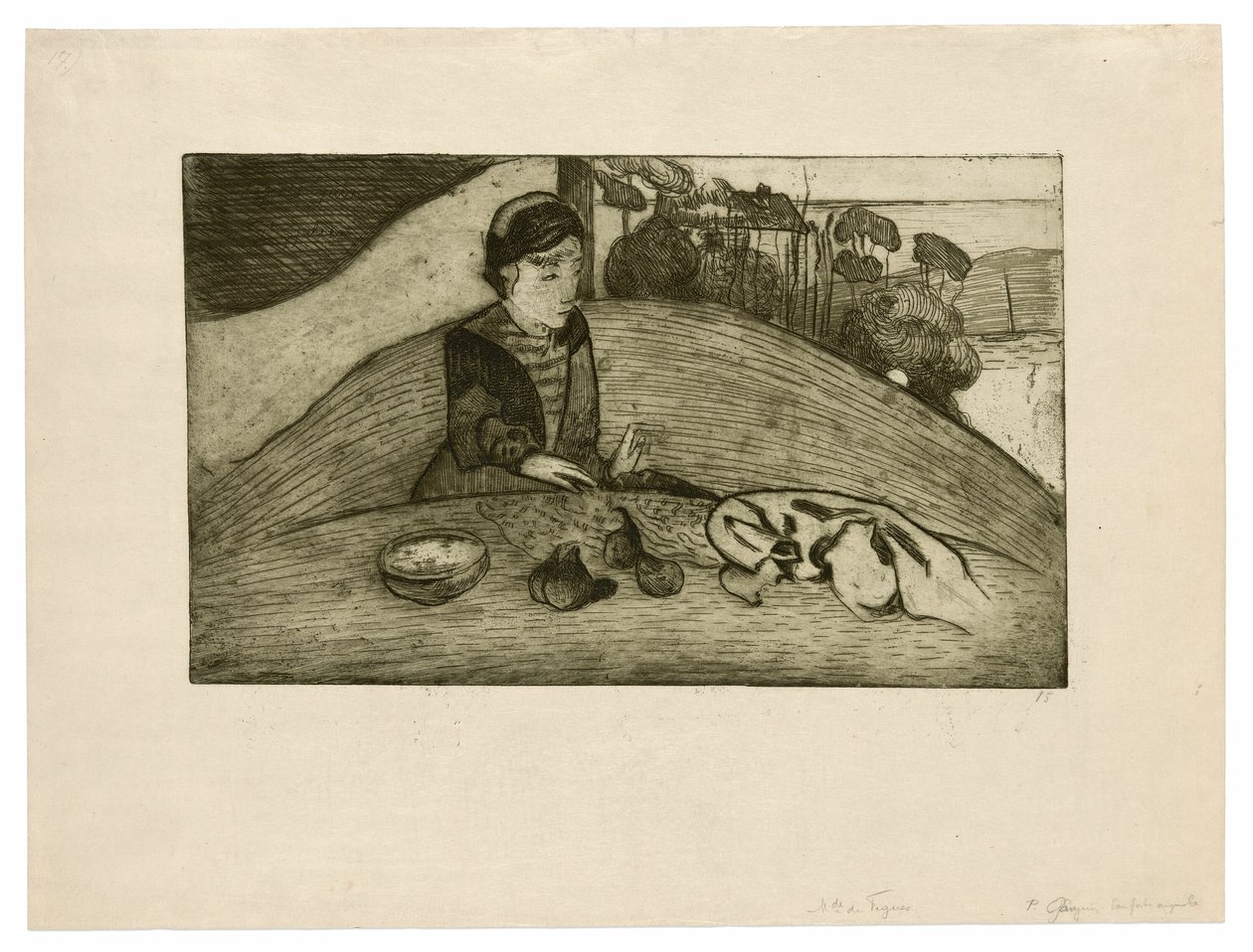 De vrouw met vijgen door Paul Gauguin