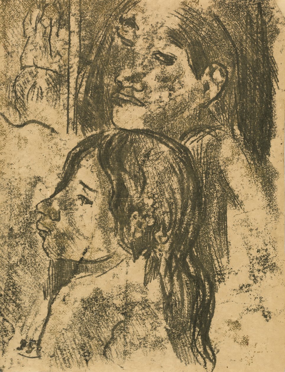 Twee Marquesanen door Paul Gauguin