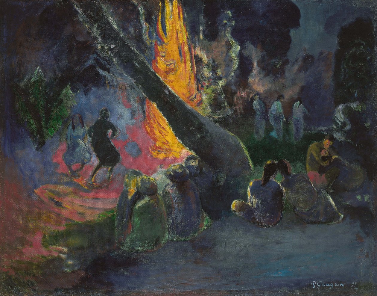 Upa upa De Vuurdans door Paul Gauguin
