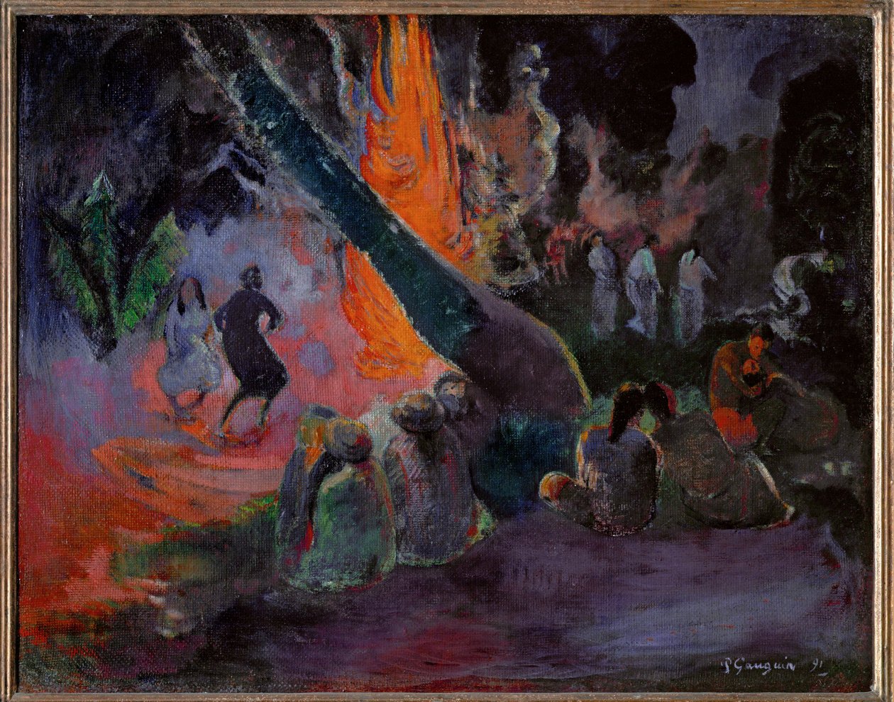Upaupa (olieverf op doek) door Paul Gauguin