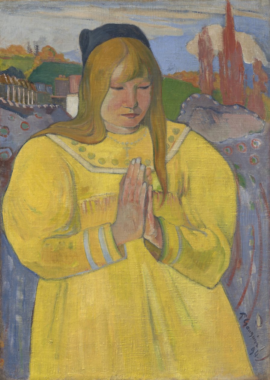 Jonge Christelijke Meisje door Paul Gauguin