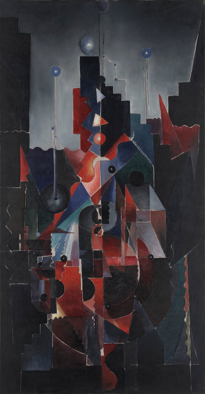 Constructie in blauw door Paul Gaulois