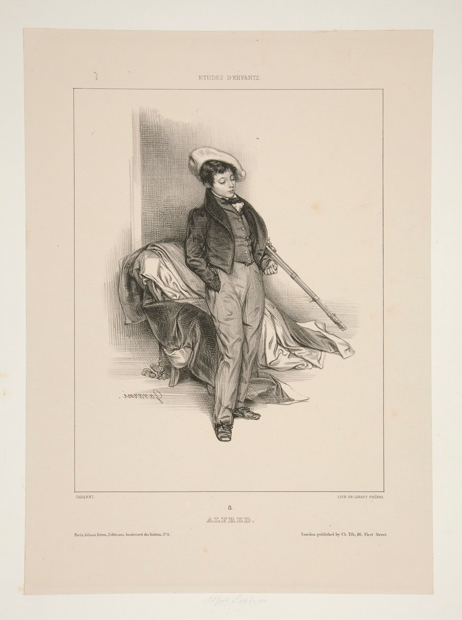 Alfred (Feydeau) door Paul Gavarni