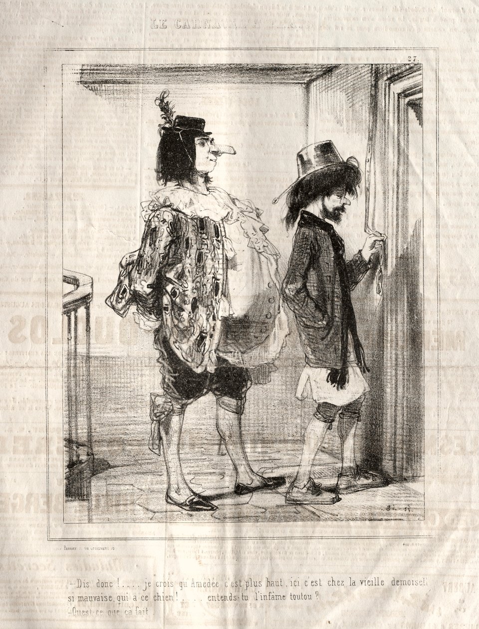 Carnaval, 1841-1843 door Paul Gavarni