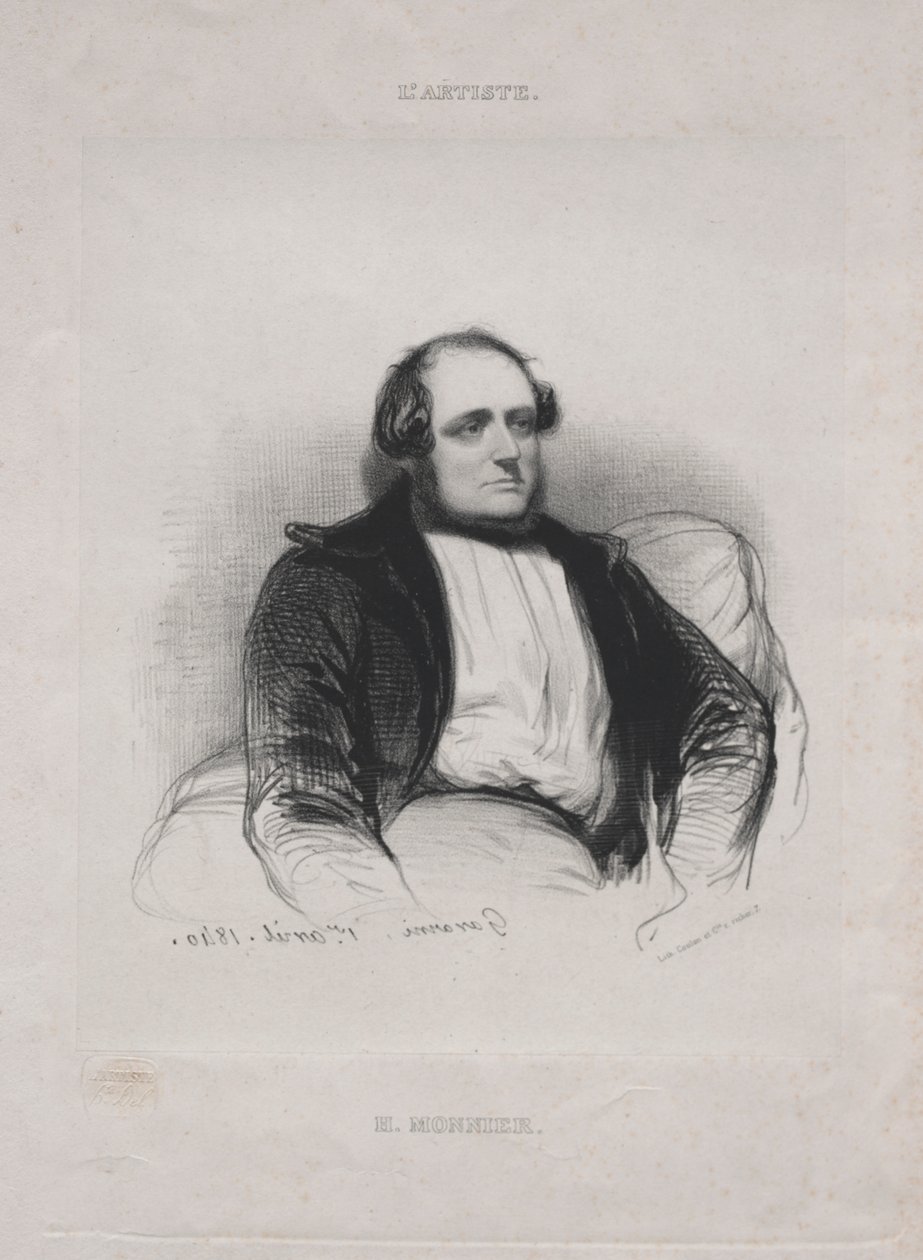 Henri (Bonaventure) Monnier door Paul Gavarni