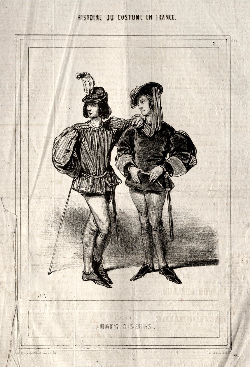 Histoire du Costume en France: Rechters door Paul Gavarni