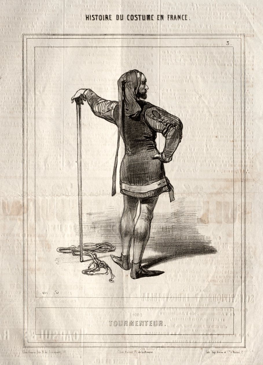 Histoire du Costume en France: Tourmenteur door Paul Gavarni