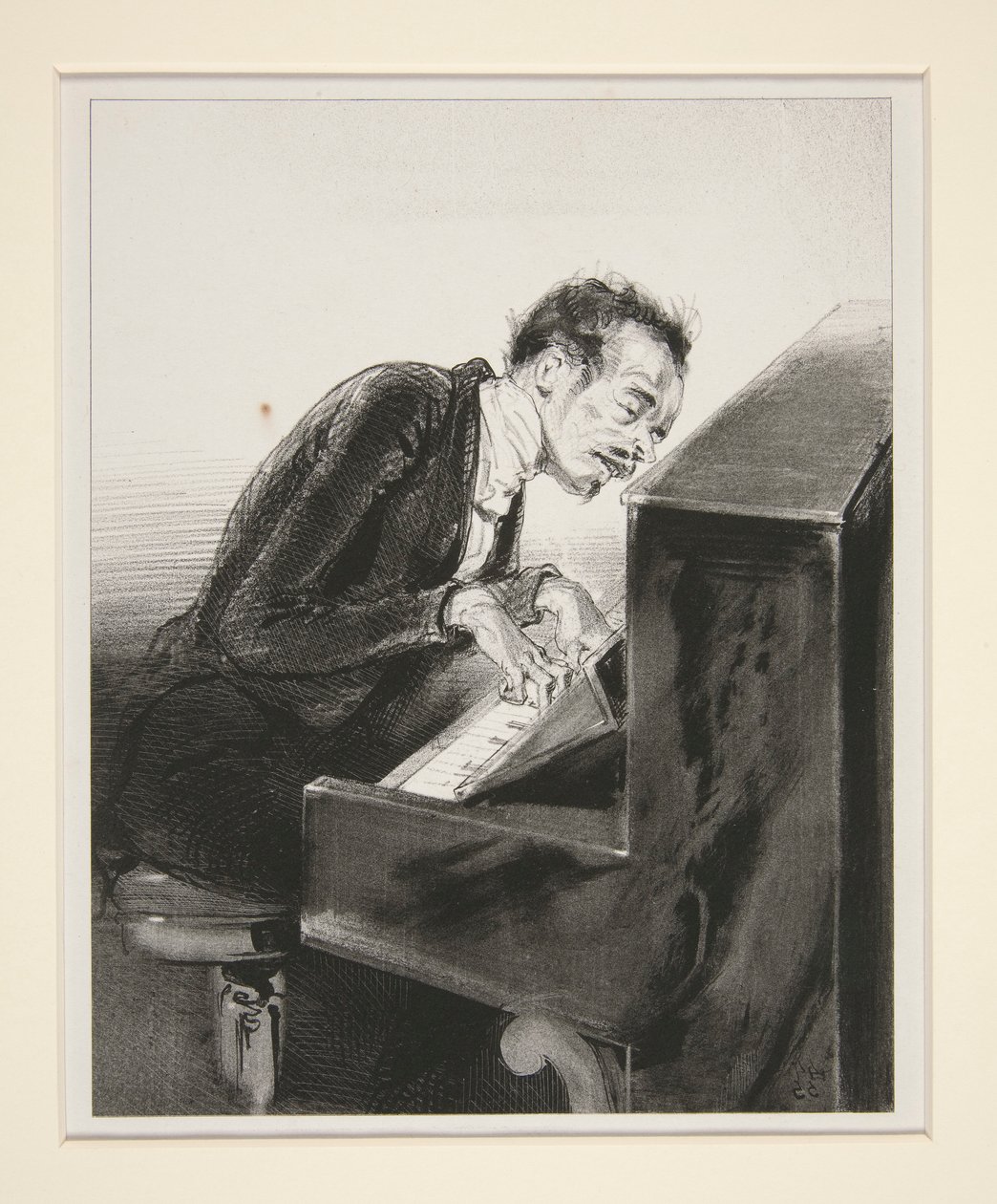 IMPROVISATIES MELANCHOLISCH. door Paul Gavarni