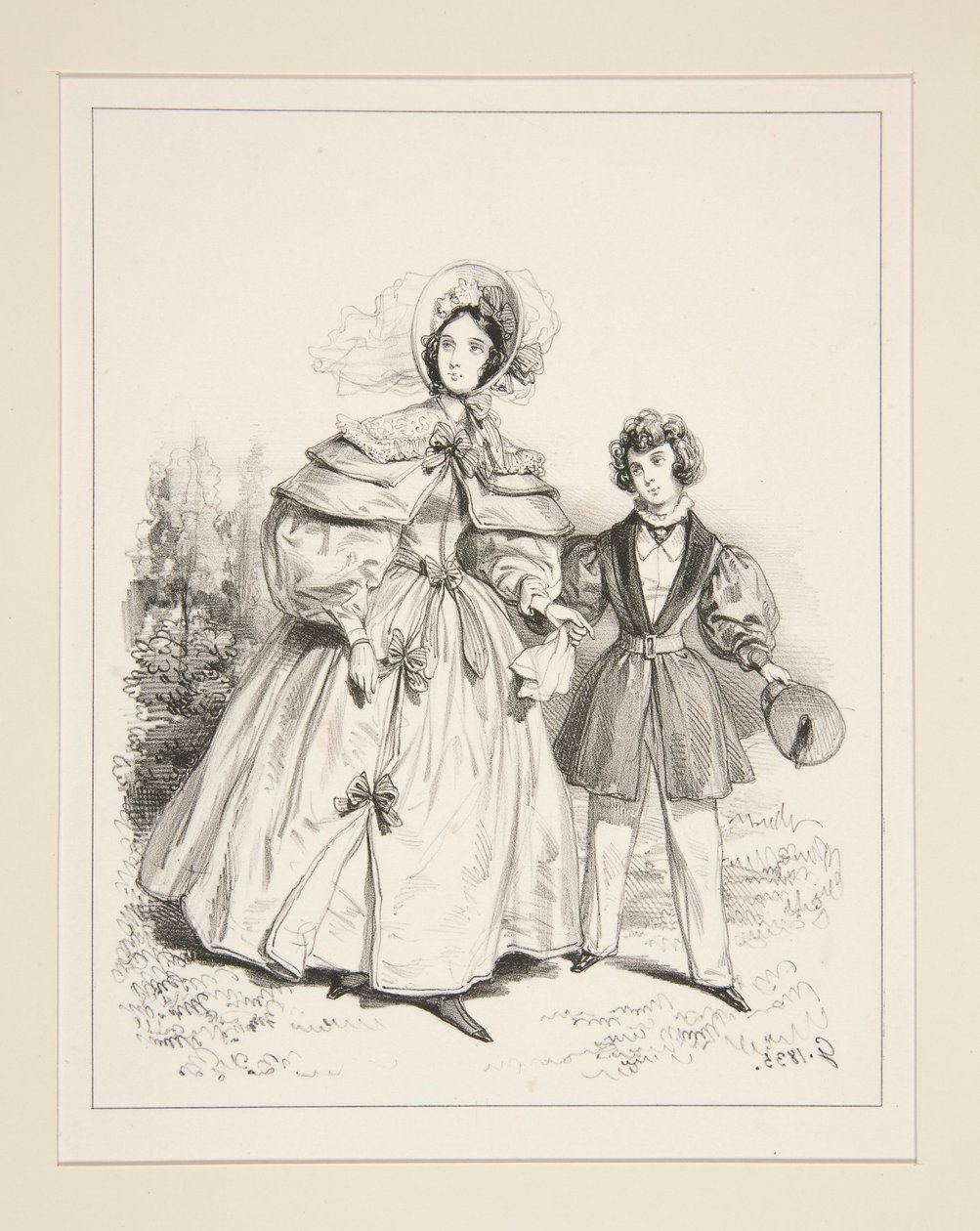 NEGLIGE DU MATIN. 1835. door Paul Gavarni