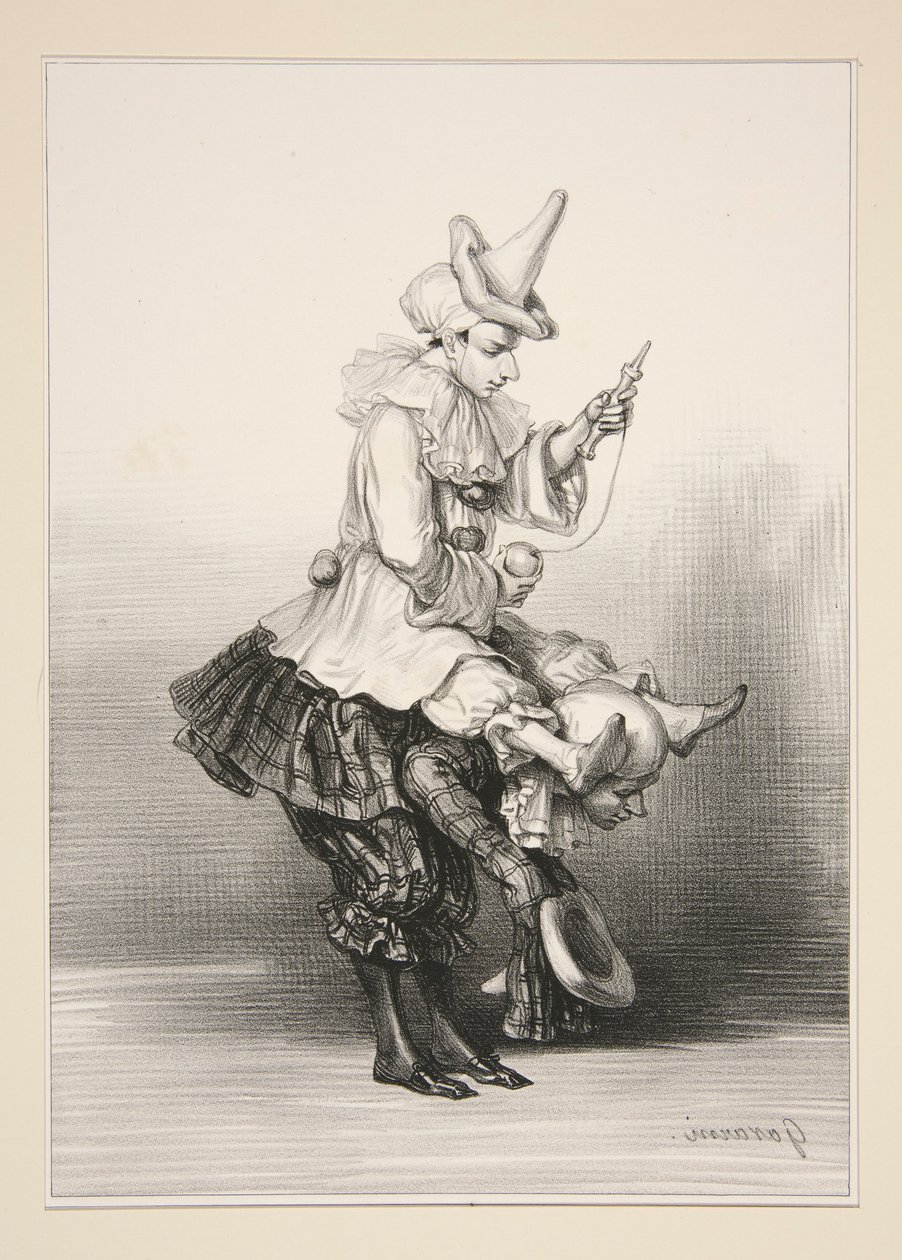 Paillasse en Pierrot door Paul Gavarni