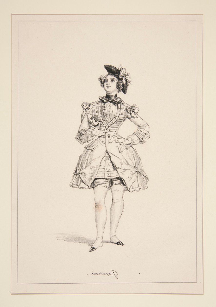 SOLDAT AUX GARDES. door Paul Gavarni