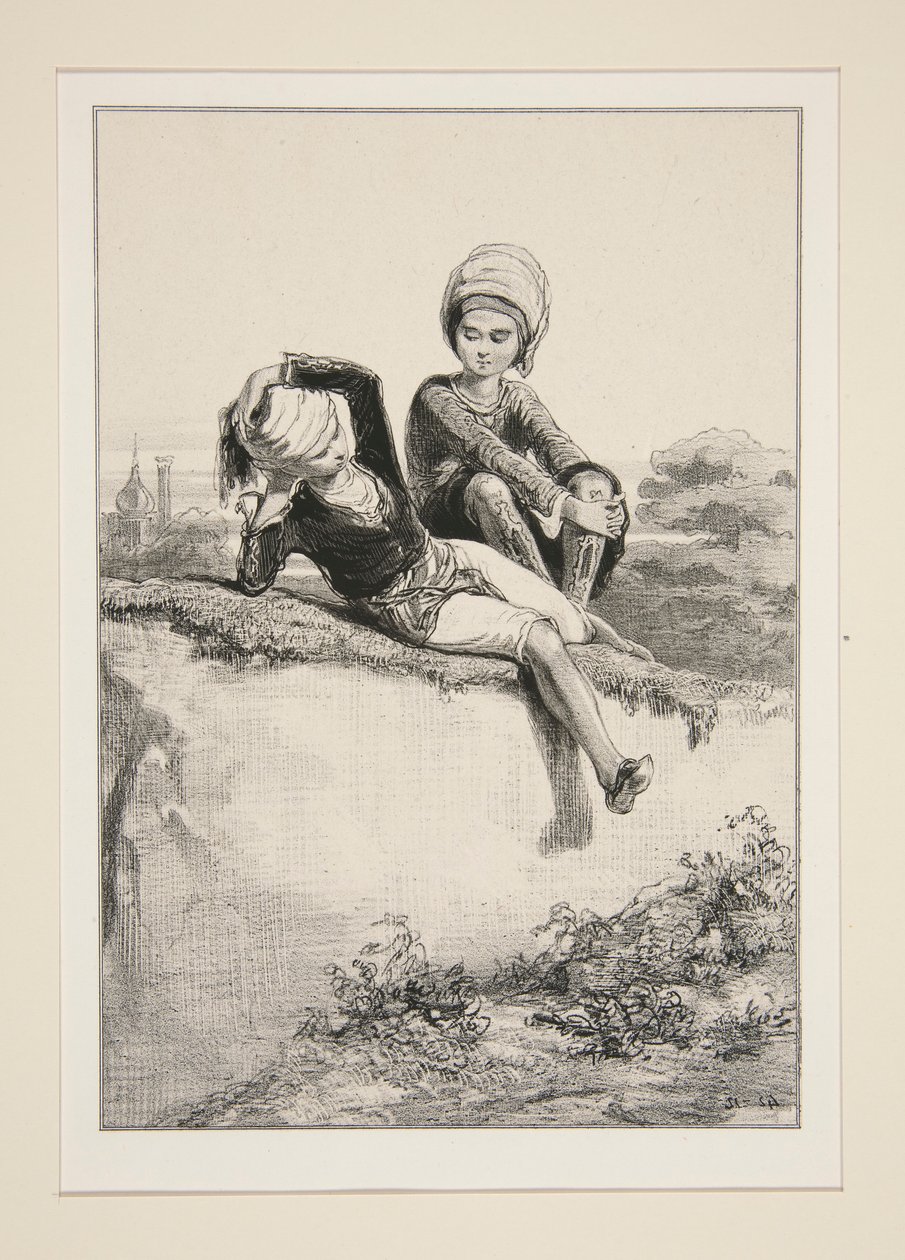 Thimothee (sic) Et Philemon door Paul Gavarni
