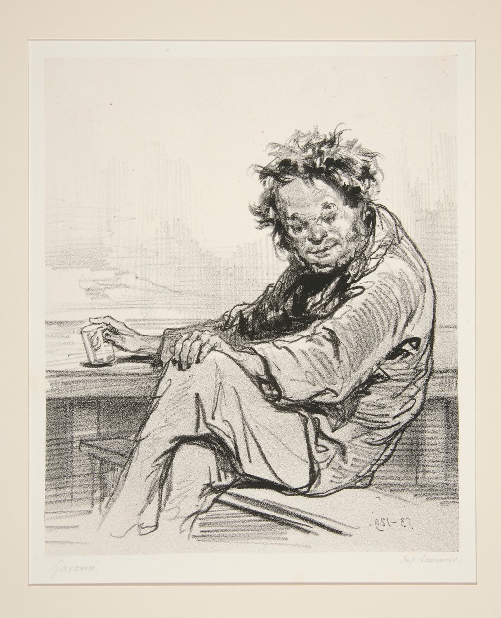 Een Anacreon van barrières door Paul Gavarni