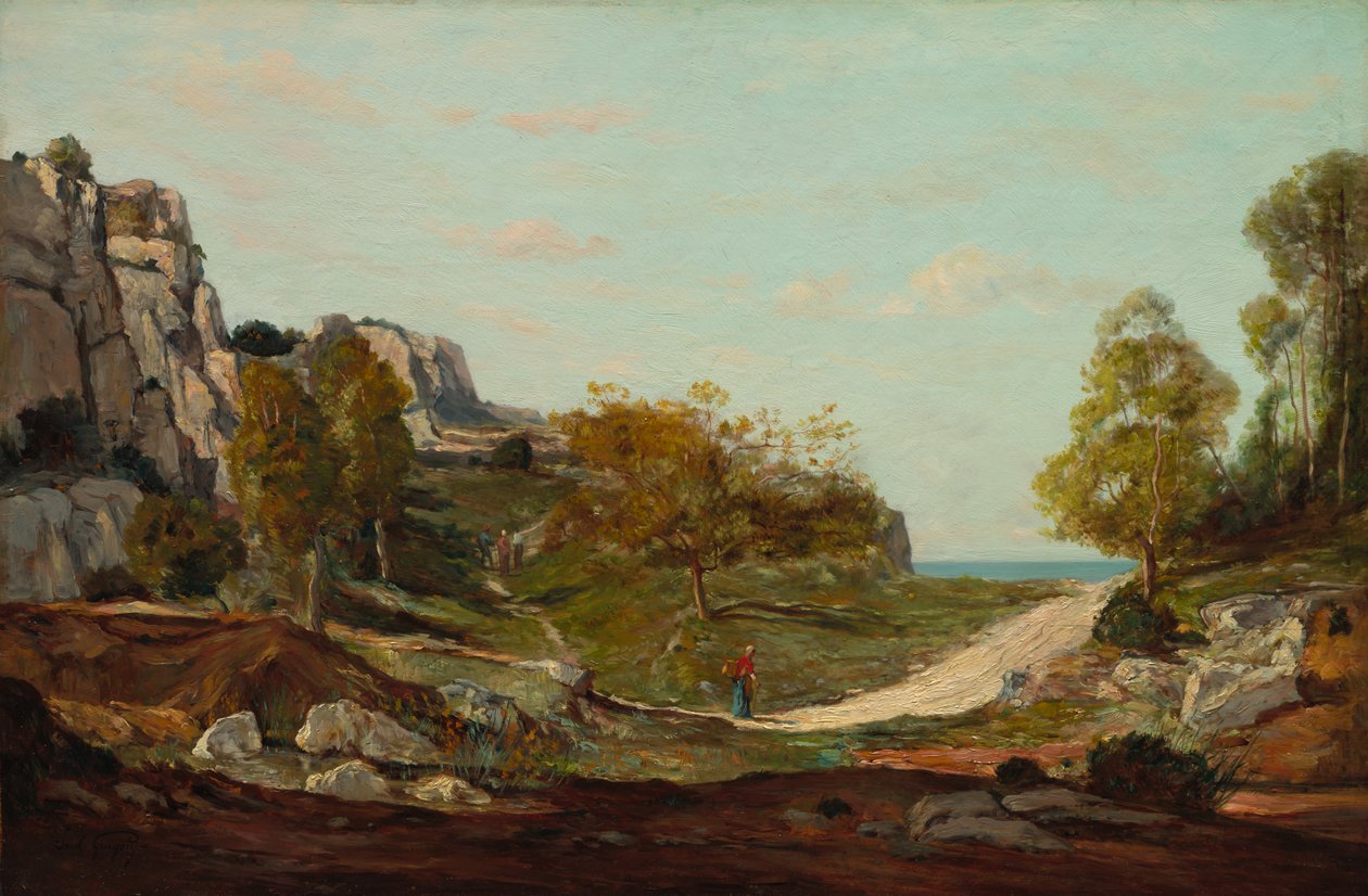 Landschap bij Saint-André, Nabij Marseille door Paul Guigou