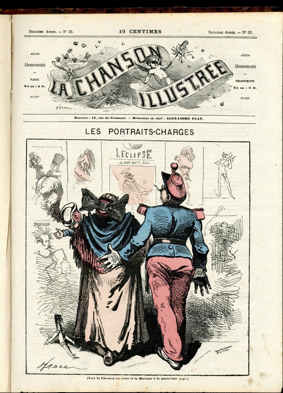 La Chanson illustrée (tijdschrift), nummer 55 door Paul Hadol