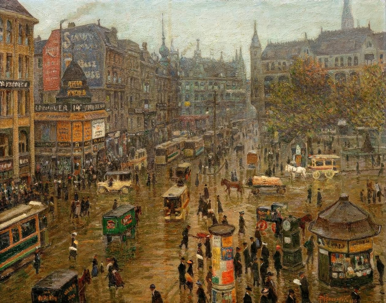 De Spittelmarkt door Paul Höniger