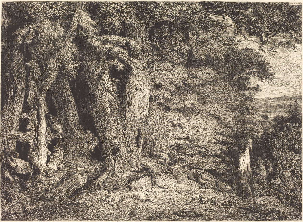 Ingang van het Bos door Paul Huet