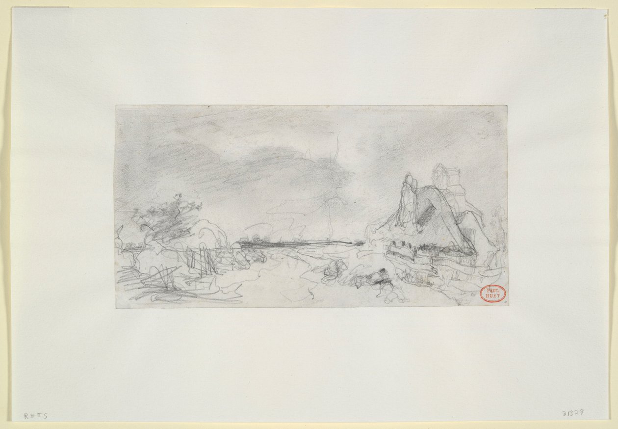Landschap door Paul Huet
