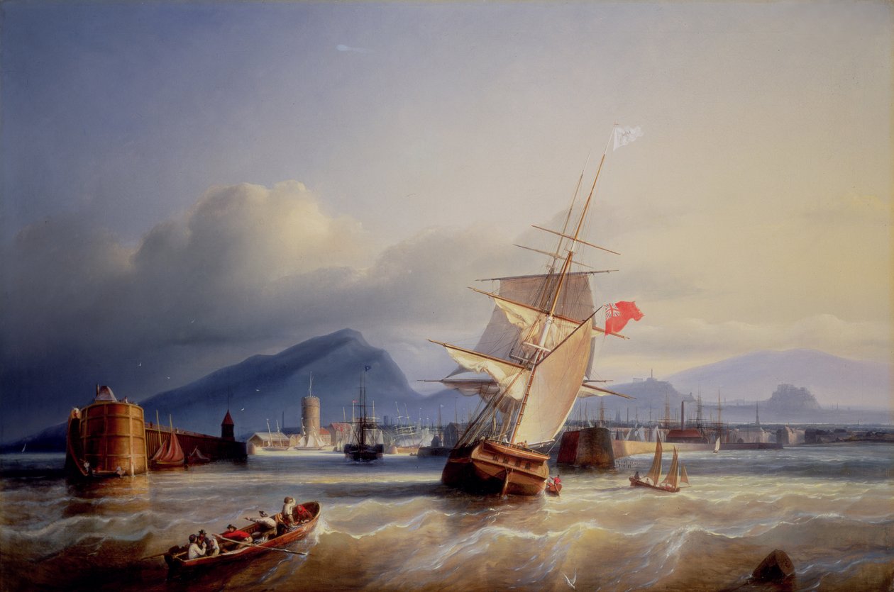 De haven van Leith door Paul Jean Clays