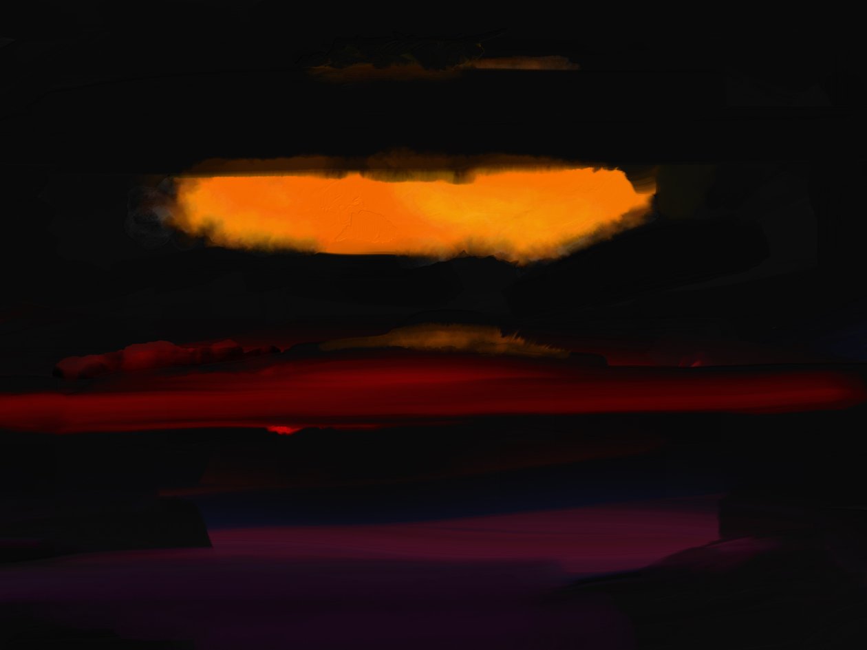 Mal of Moher, 2024 (digitale kunst) door Paul Kempton