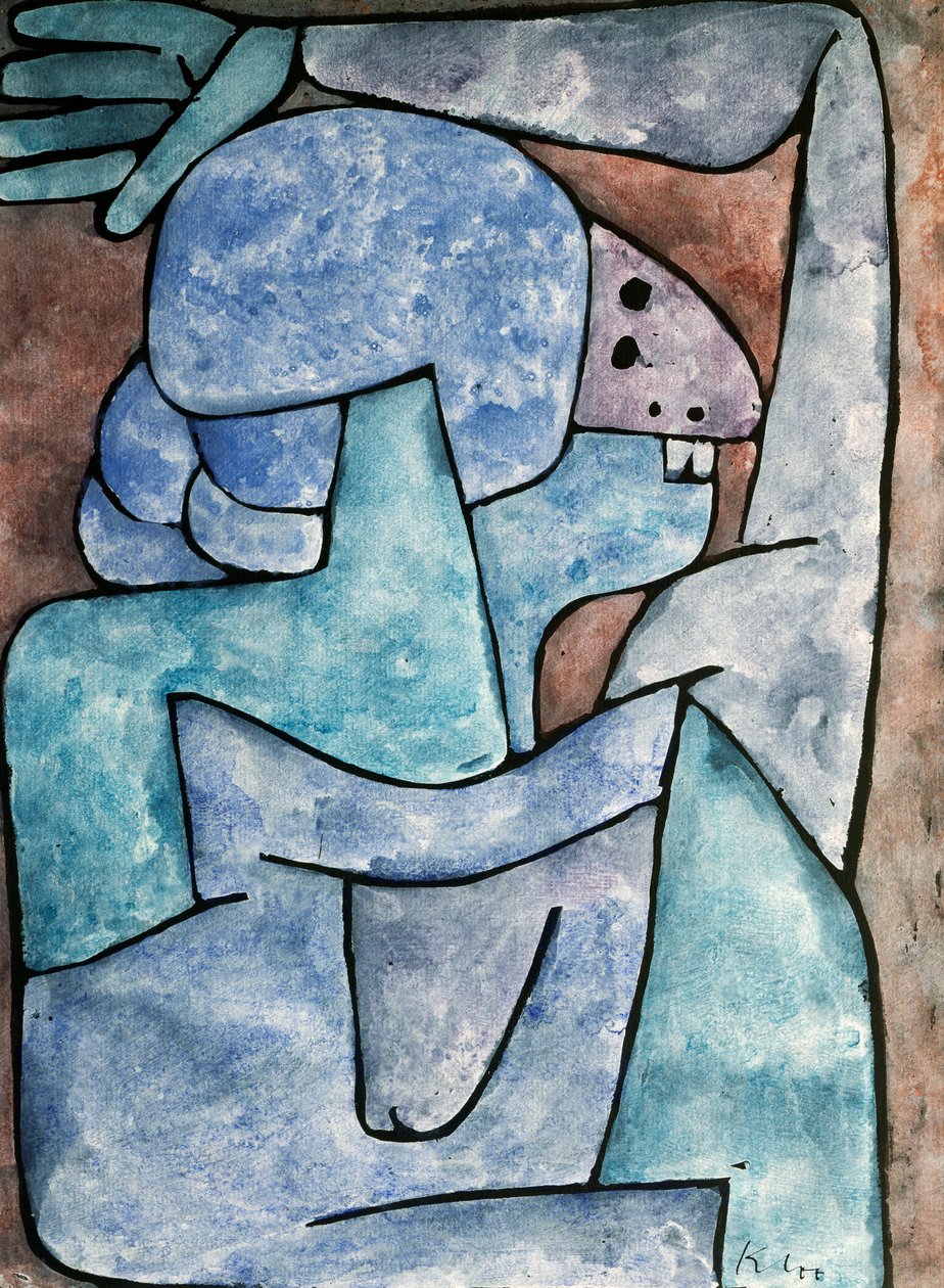 Een dame-lasteraar door Paul Klee