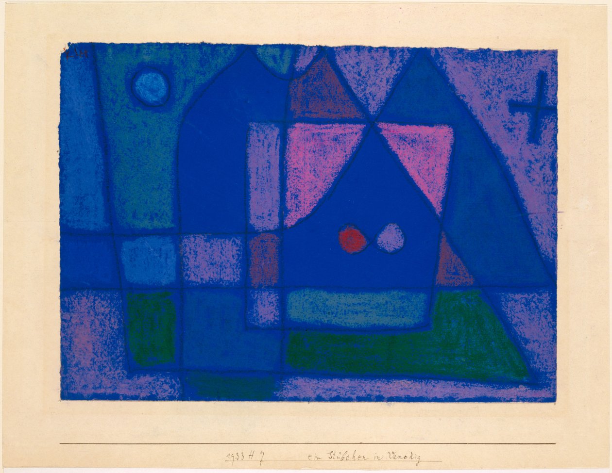 Een kleine kamer in Venetië, 1933 door Paul Klee