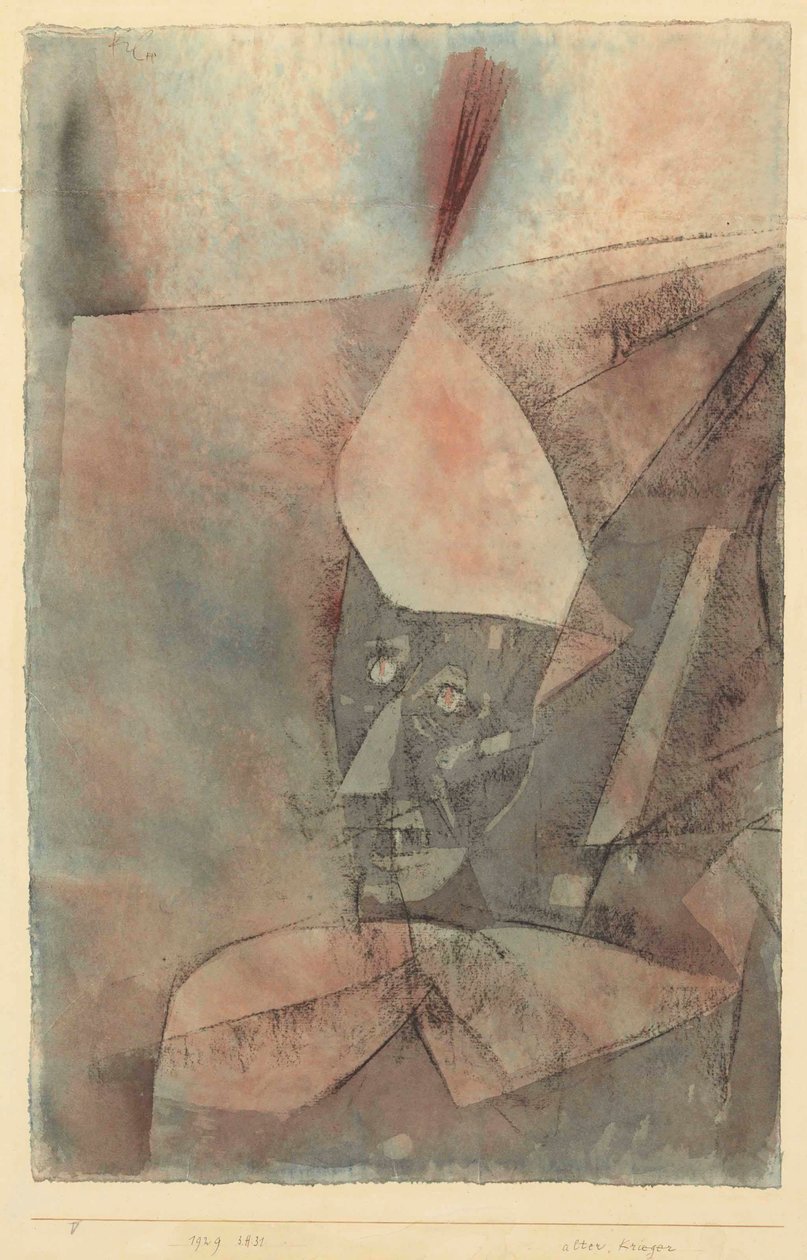 Oude krijger, 1929 door Paul Klee