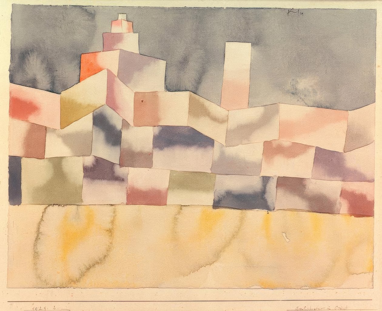 Architectuur in het Oosten door Paul Klee