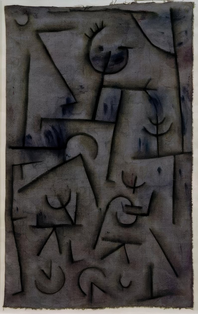 Bacchanaal in Rode Wijn door Paul Klee