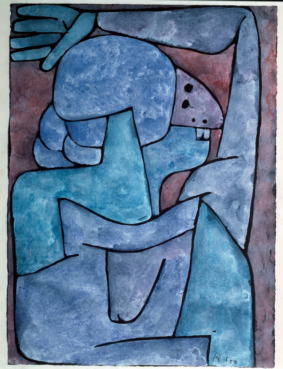 Roddelende vrouw door Paul Klee