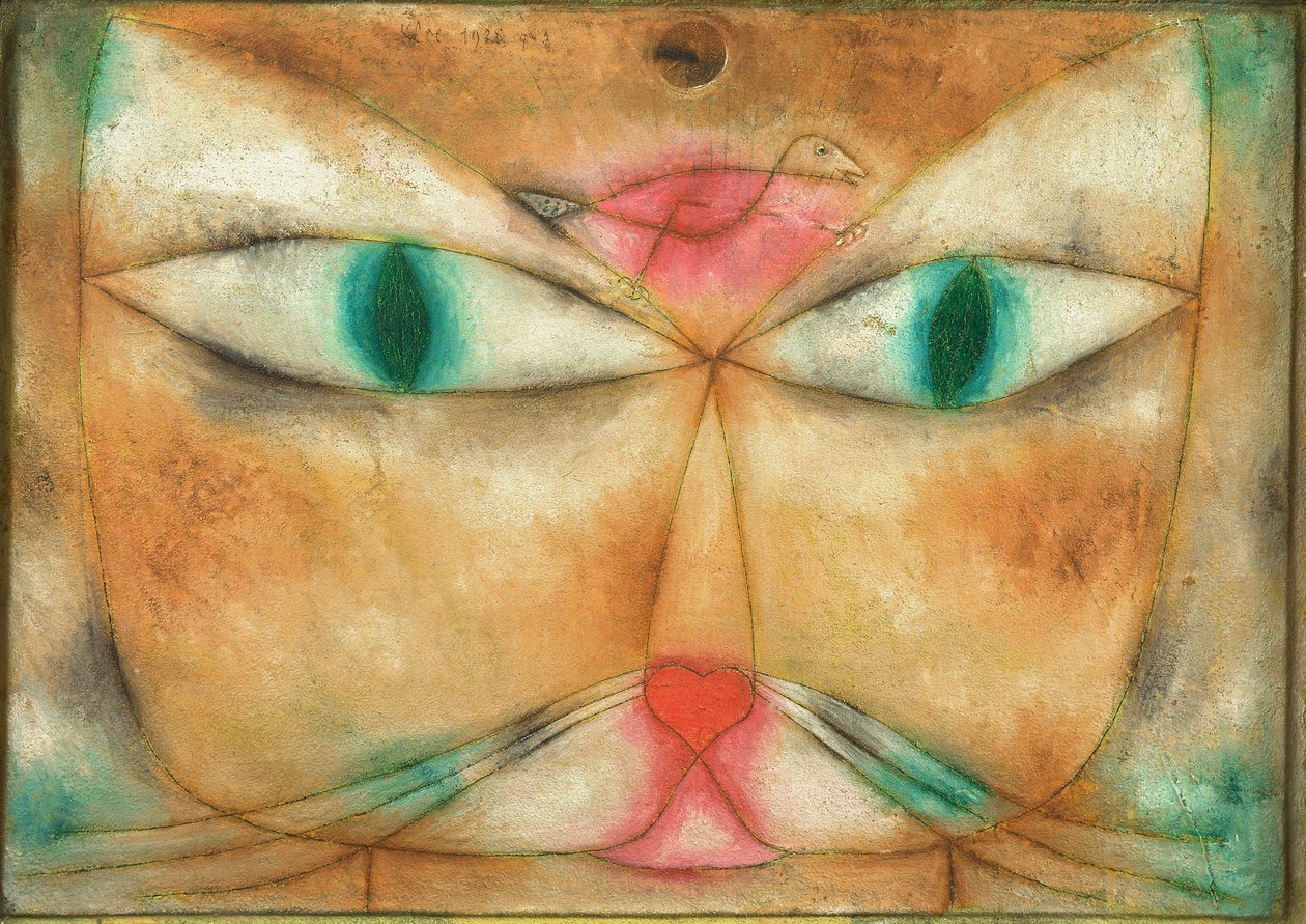 Kat en vogel door Paul Klee