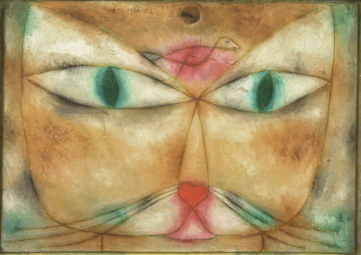 Kat en vogel door Paul Klee