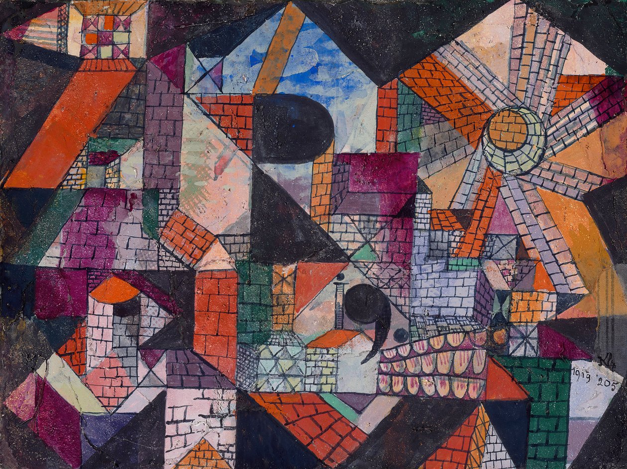 Stad R door Paul Klee