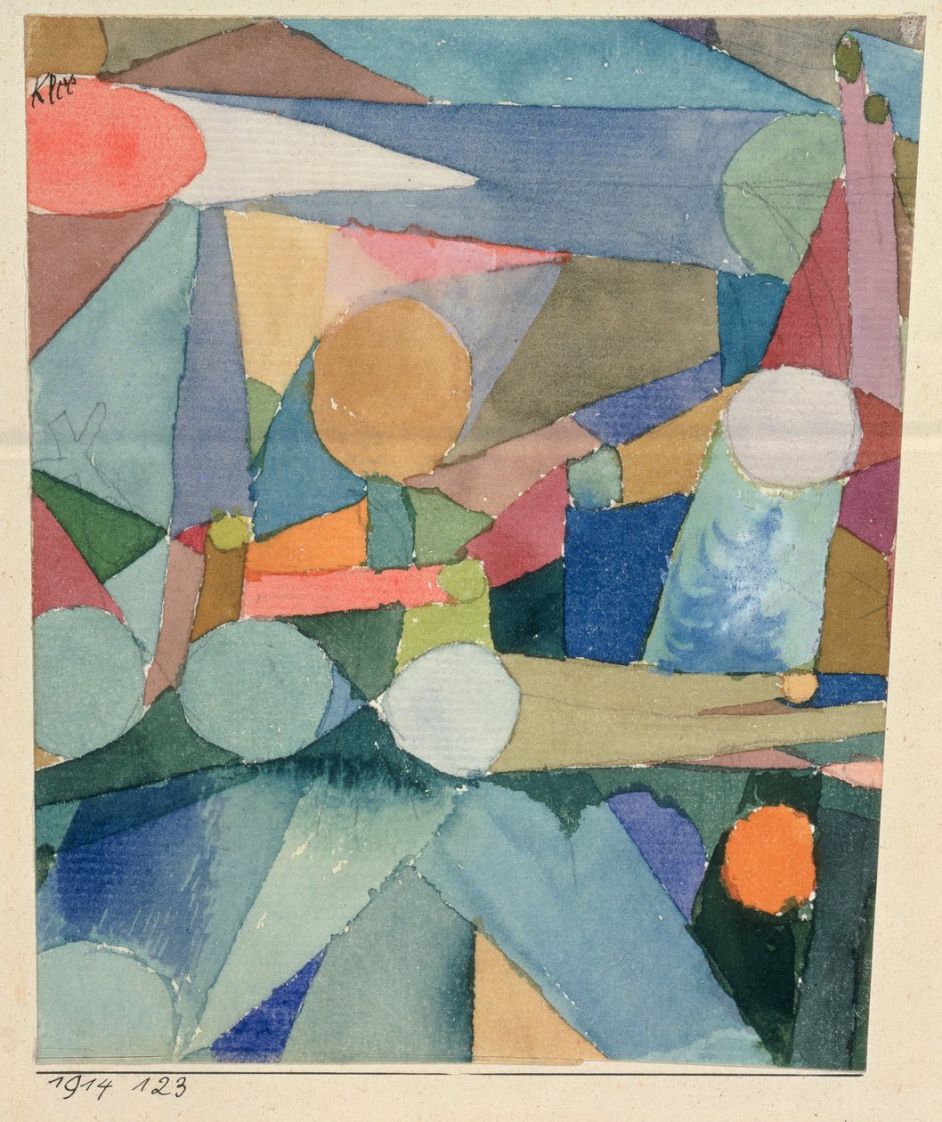 Kleurvormen door Paul Klee