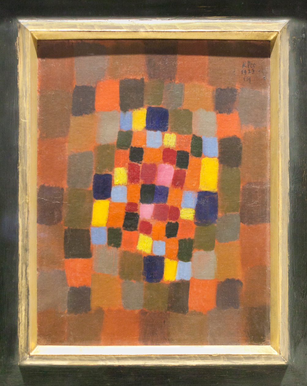 Kleurrijk bloembed door Paul Klee