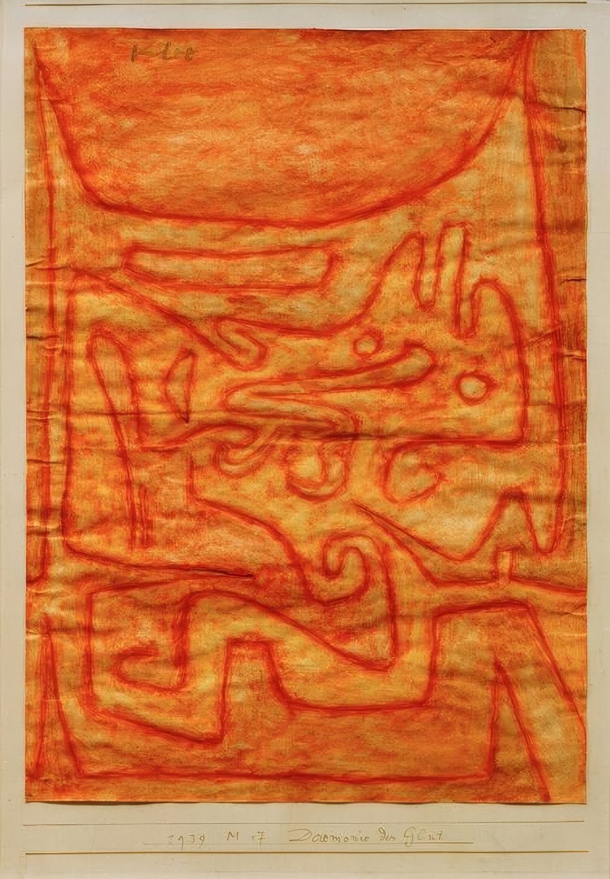 Demonie van de gloed door Paul Klee