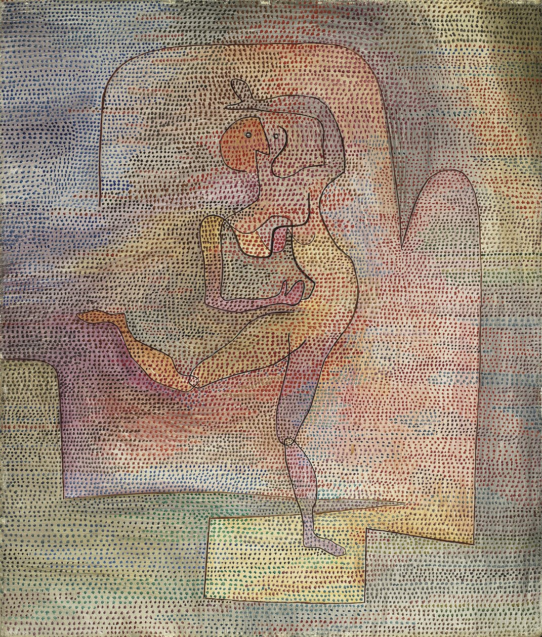 Danser, 1932 door Paul Klee